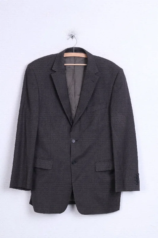 Marks&Spencer Mens 40'' M Blazer Jacket Grey Single Breasted Wool