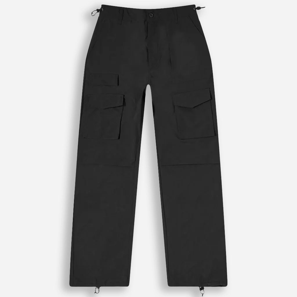 Nylon Multi Pocket Pants - Black