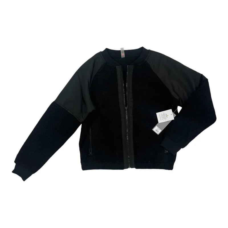 Jacket Fleece By Mono B In Black, Size:S