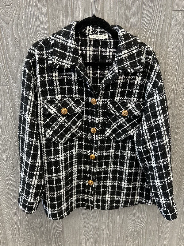 Jacket Other By Clothes Mentor In Black & White, Size: M