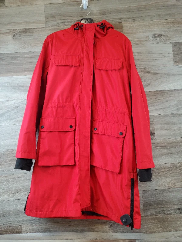 Jacket Windbreaker By Bcbgmaxazria In Red, Size: M