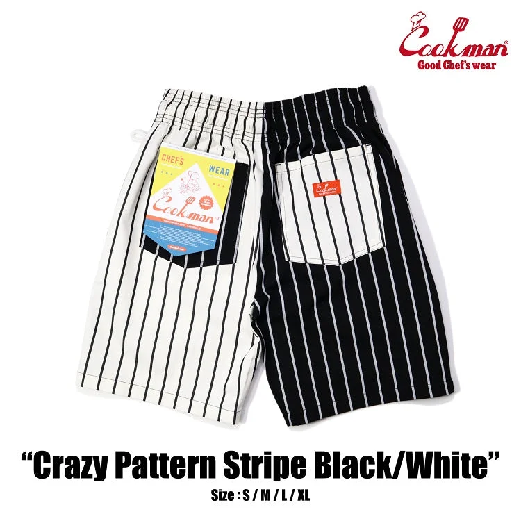 Cookman Chef Short Pants - Crazy : Black and White