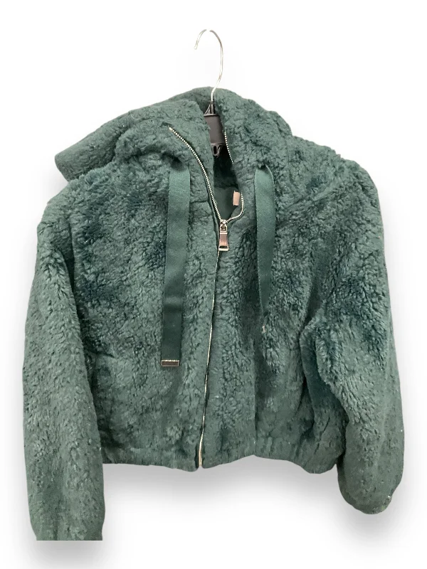 Jacket Faux Fur & Sherpa By Philosophy In Green, Size: S