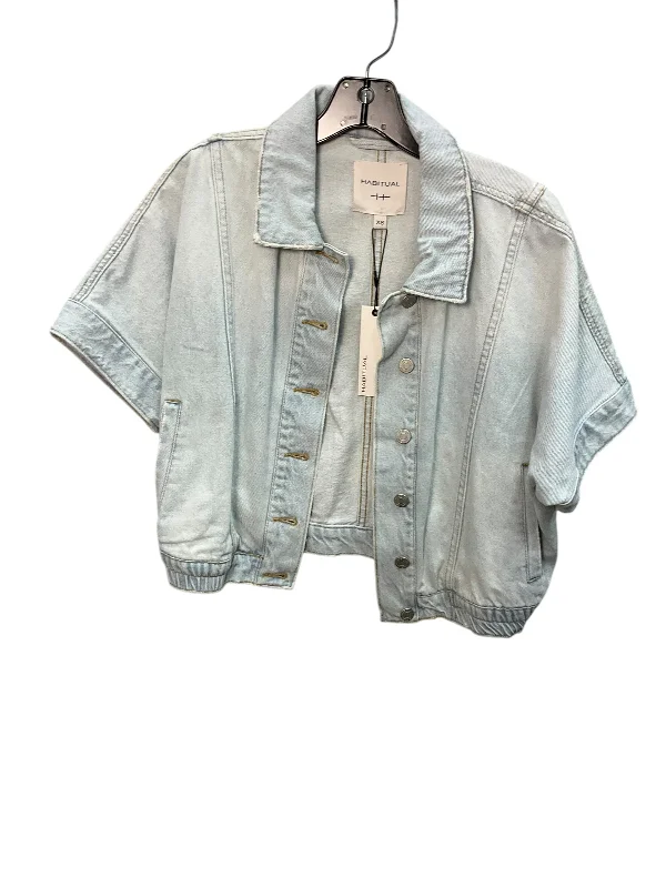 Jacket Denim By Habitual In Denim Blue, Size: Xs