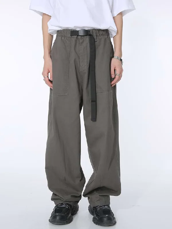 Waist Strap Straight Pants