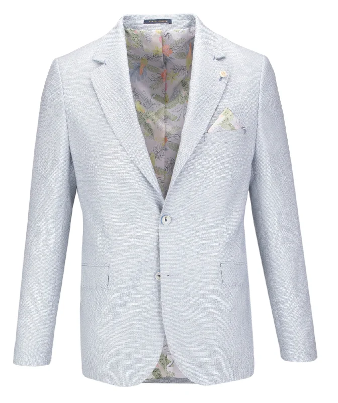 Guide London Lightweight Linen Blend Blazer Sky