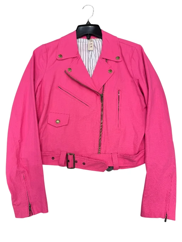 Jacket Moto By Dolan Left Coast In Pink, Size: M