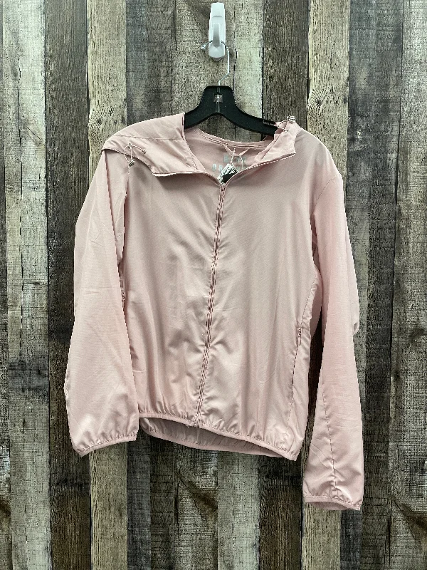 Jacket Windbreaker By Love Tree In Pink, Size: L