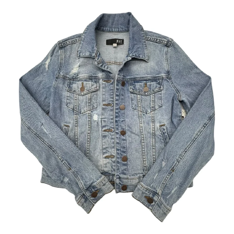 Jacket Denim By Kut In Blue Denim, Size:S