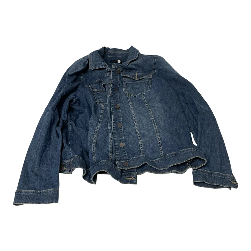 Jacket Denim By Kut In Blue Denim, Size: 3x