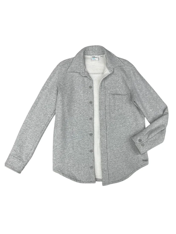 Jacket Shirt By Aritzia In Grey, Size: Xxs