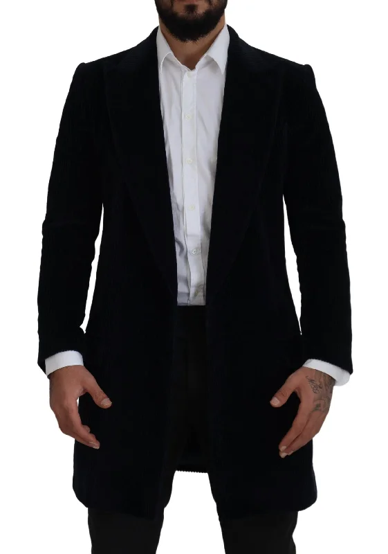 Dolce & Gabbana Elegant  Cotton Long Cardigan Men's Jacket