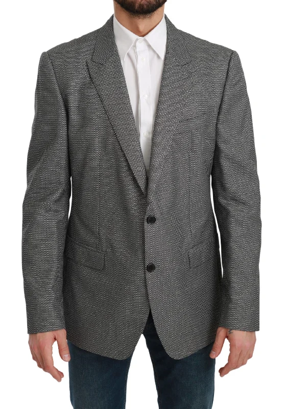 Dolce & Gabbana Elegant  Fantasy Pattern Slim Fit Men's Blazer