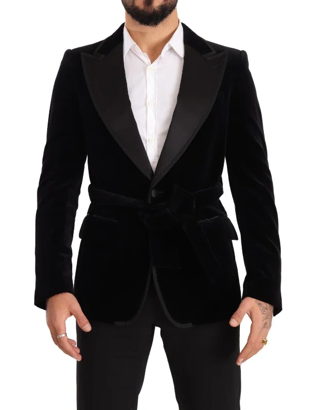 Dolce & Gabbana Elegant Single Breasted Velvet Men's Blazer