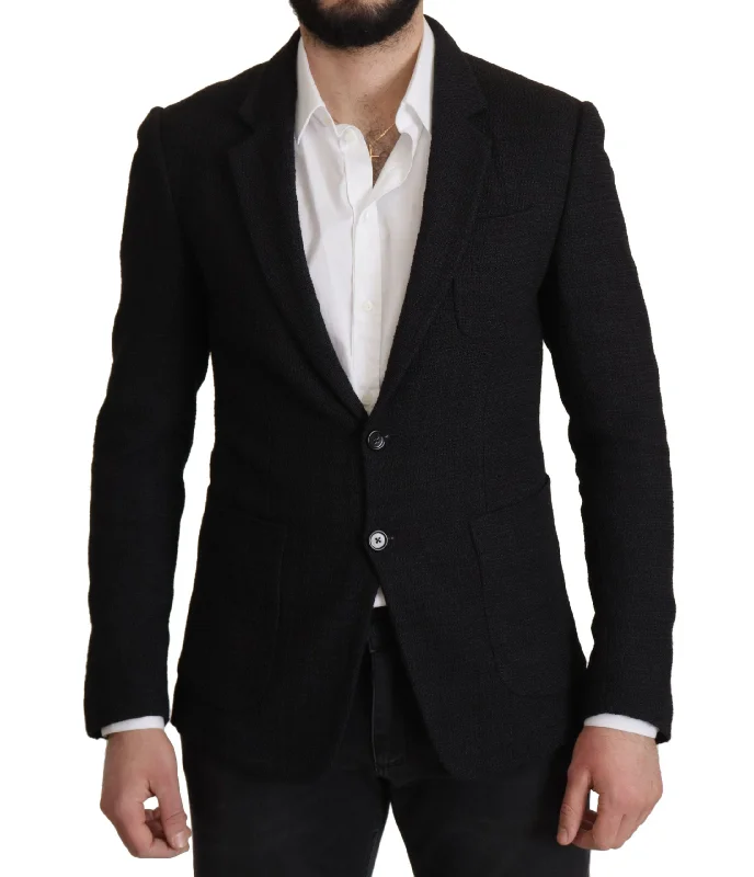 Dolce & Gabbana Elegant Single Breasted Wool Men's Blazer