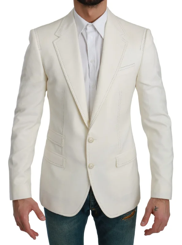 Dolce & Gabbana Elegant Slim Fit Virgin Wool Men's Blazer